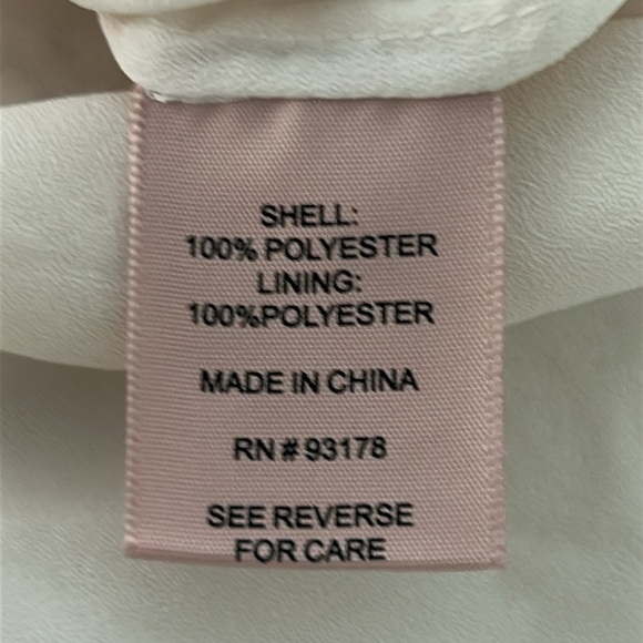 Philosophy Ivory Eyelet Sleeveless Vneck Shift Dress Size 8 - Picture 4 of 16